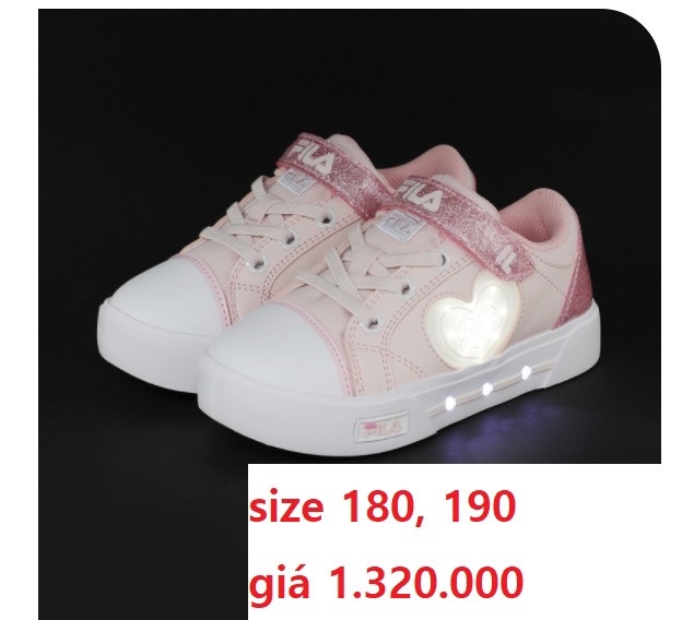 FILA Trái tim phát sáng màu Hồng
