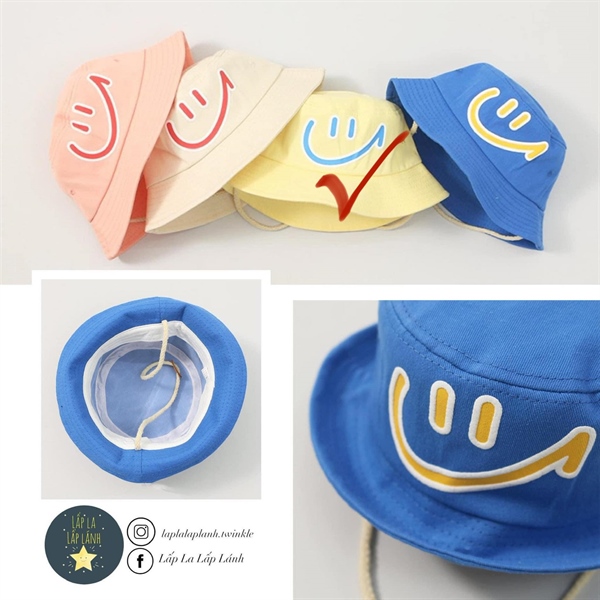 Rangubebe Nón vành mặt cười Vàng