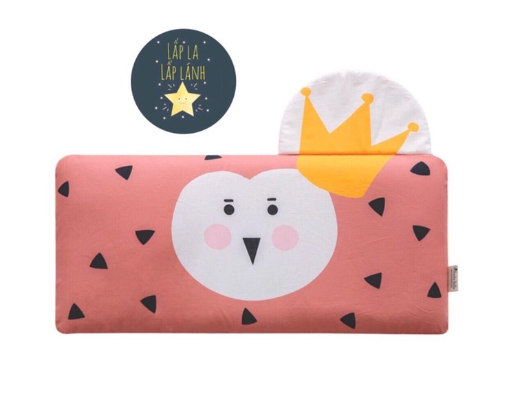 Bonitabebe Vỏ gối 3D mesh Vương miện vàng