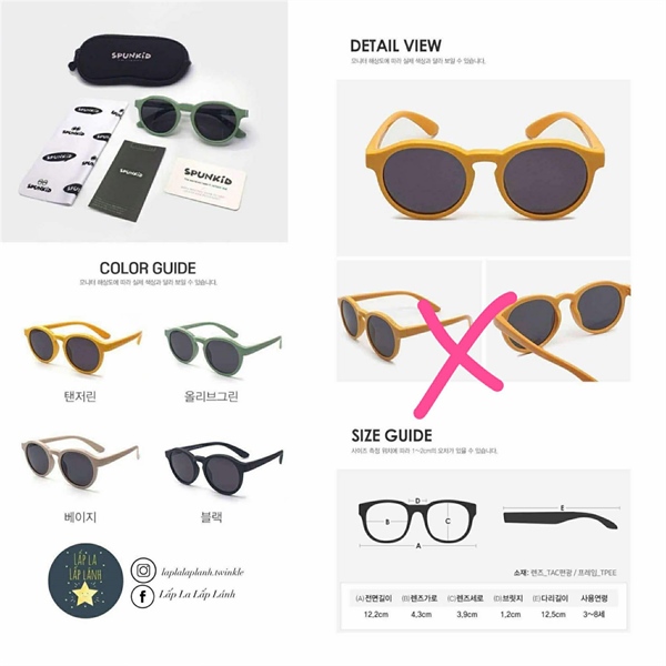 Spunkid Kính mát Jio Tangerine