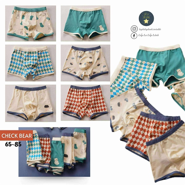 Bulledor Set chip đùi 6p Check bear size 65