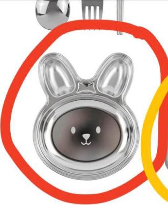 Dongyang Khay inox đầu thỏ