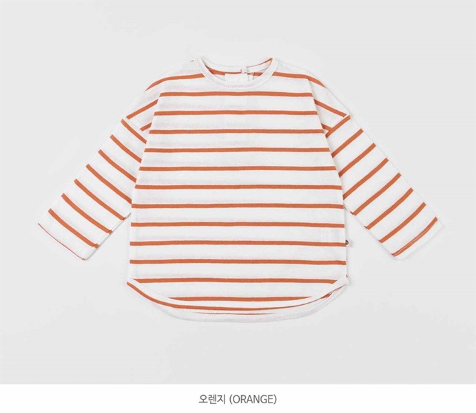 Happyprince Áo sọc cam size 6-12M