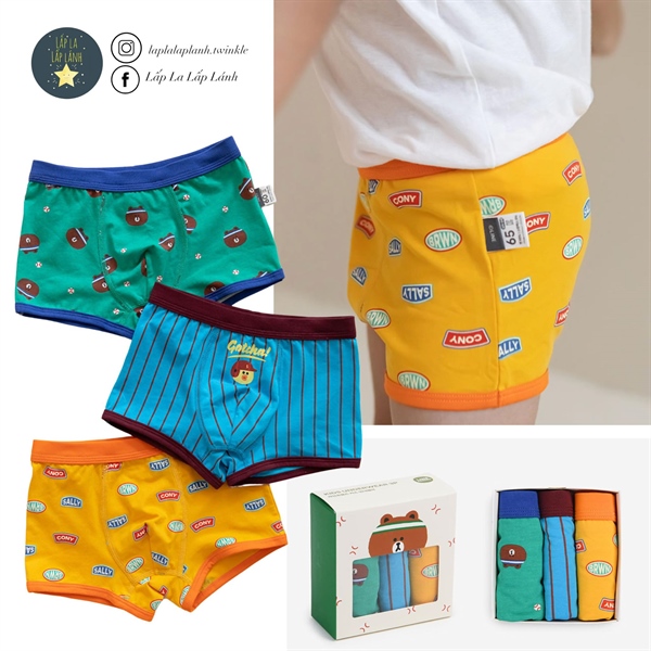 Dailylike Set quần chip boy 4 size 65 4-5y