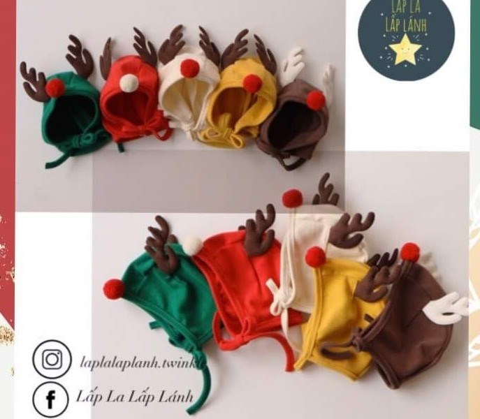 Peekaboo Nón tuần lộc Vàng