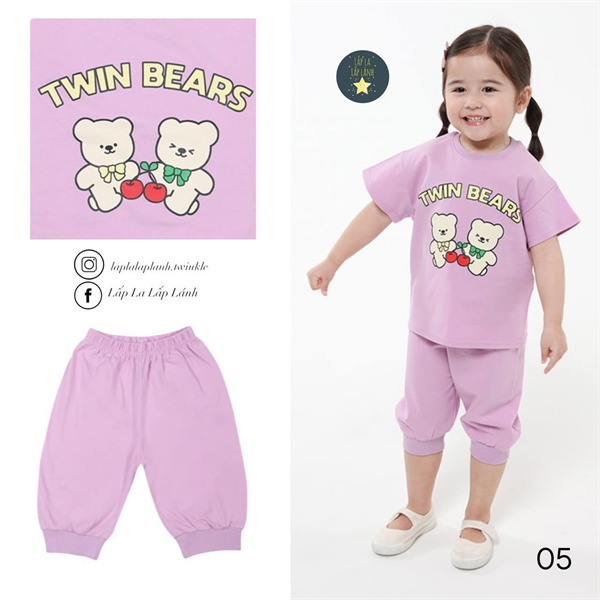 Kidscomo Đồ bộ size 5