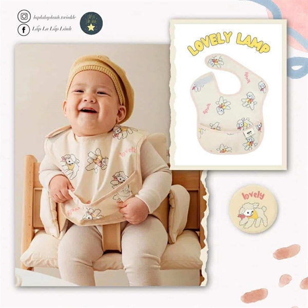 Aijoo Áo yếm chống thấm Cừu trắng