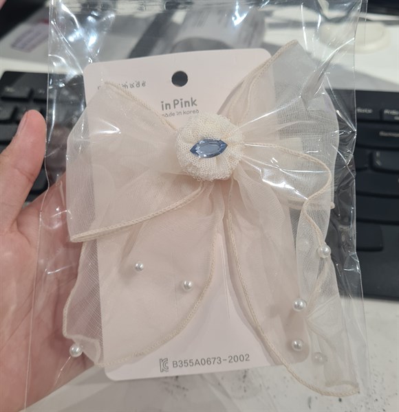 Handmade Kẹp baby nơ to mẫu 3