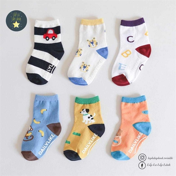 Dailylike Set 6 vớ chuối ô tô