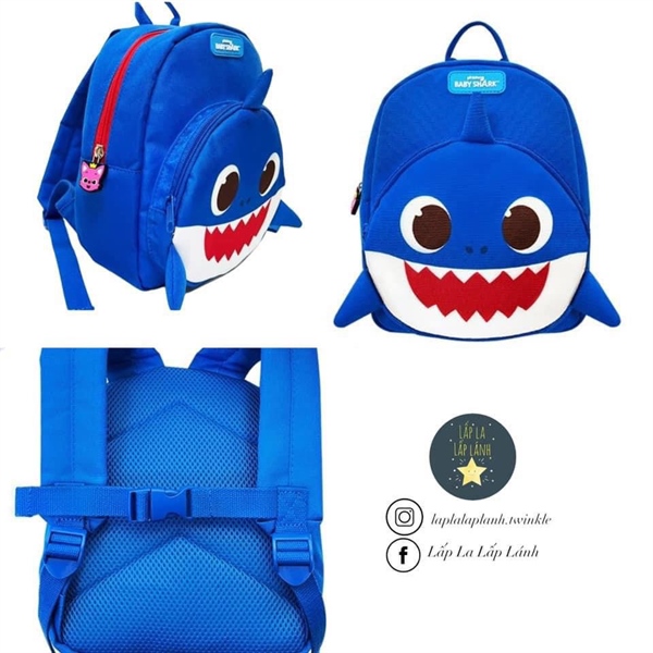 Pinkfong Balo cá mập xanh WP-B106