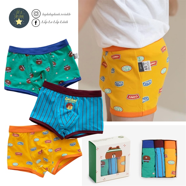 Dailylike Set quần chip boy 4 size 70 6-7y