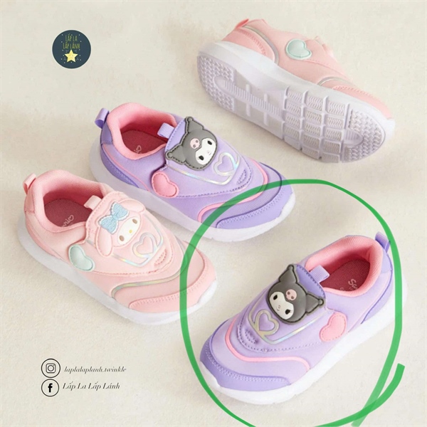 Shoopenkids Slip-on Kuromi HPKR6EA92S S180