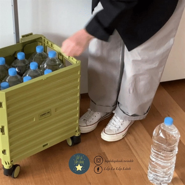 Dailylike Xe đẩy đi chợ Xanh Olive