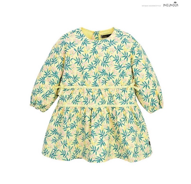 Moimoln Váy vàng hoa lá size 100
