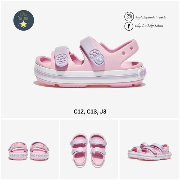 Crocs Sandal CRS209423 hồng size 220