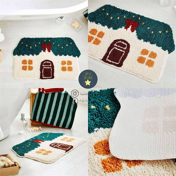 Modernhouse Thảm chân Ngôi nhà mái xanh