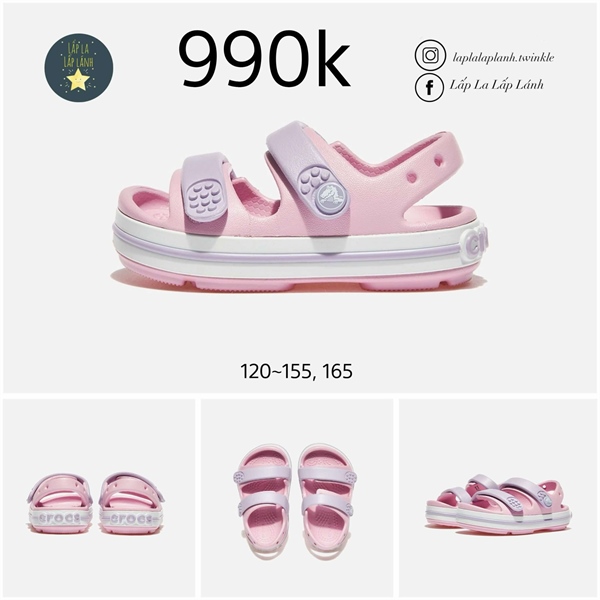 Crocs Sandal CRS209424 Hồng size 150