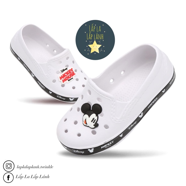 PANCOAT Giày nhựa Mickey Trắng