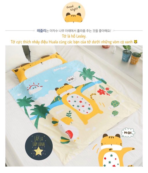 Beautehouse Set Ngủ Hổ Lesley Chăn Mỏng
