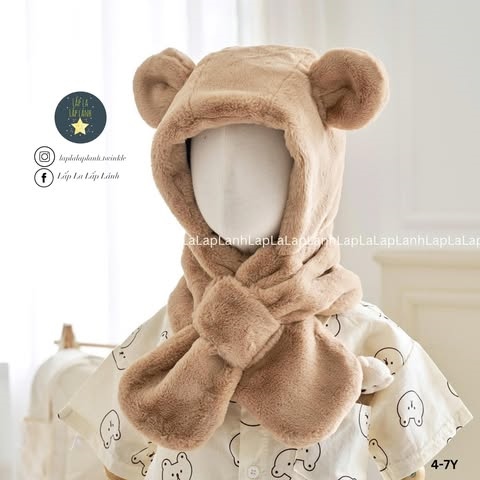 ModernHouse Nón lông trùm tai gấu