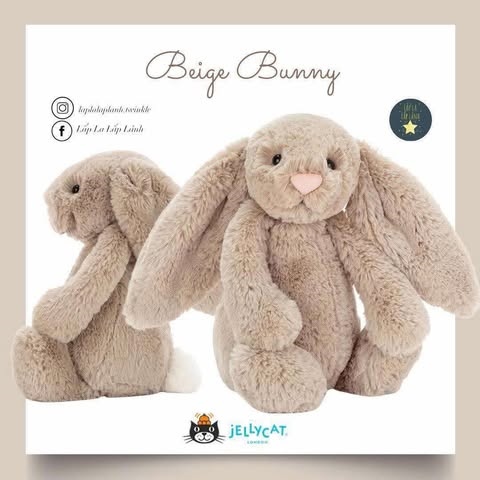 Jellycat Bunny Bashful Beige Huge size 51cm