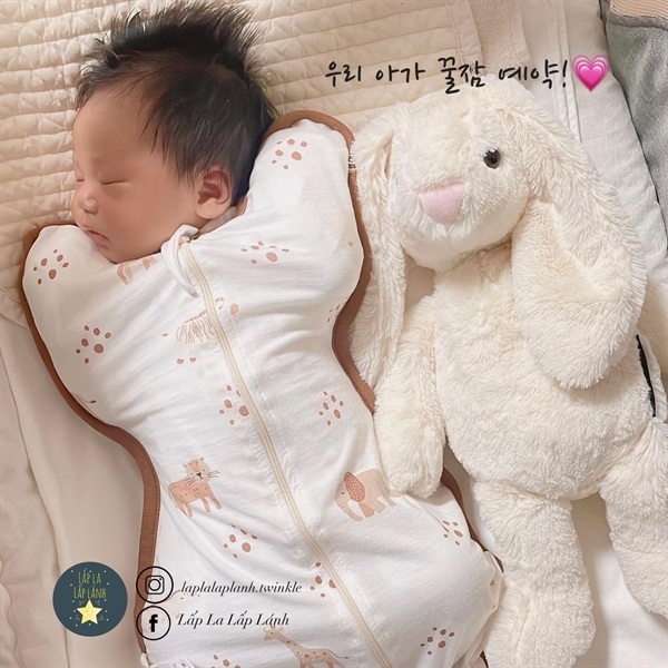 SundayHug Swaddle Kén ngủ size L Safari Cream