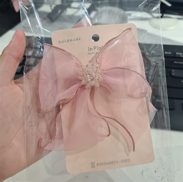 Handmade Kẹp baby nơ to mẫu 1