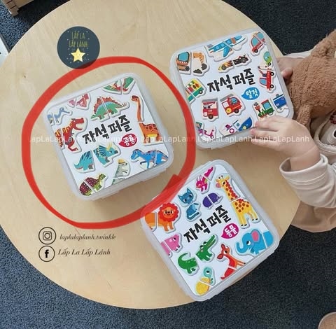 Mylittletiger Bộ xếp hình nam châm Khủng long