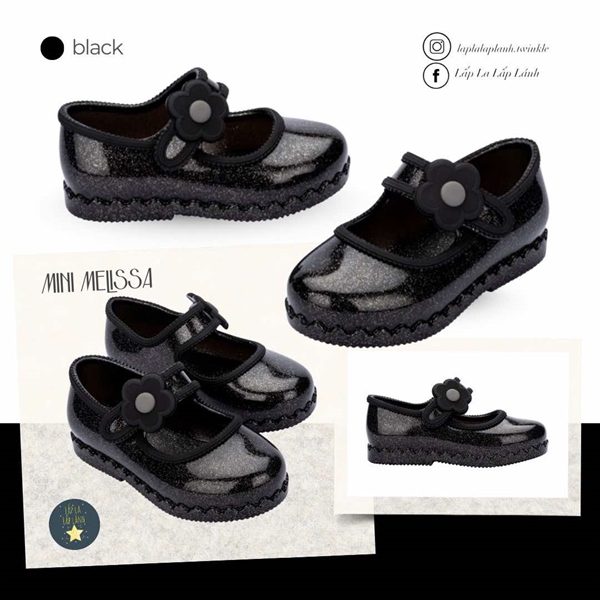Minimelissa Giày búp bê MSKCF2TSHB11BLK S190