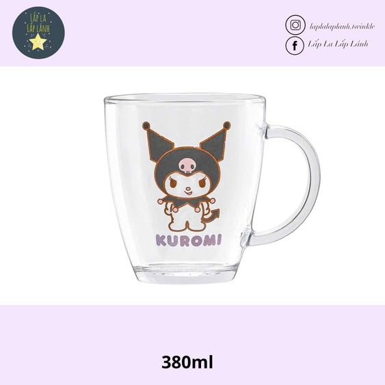 Corelle Ly sứ có quai Kuromi 380ml