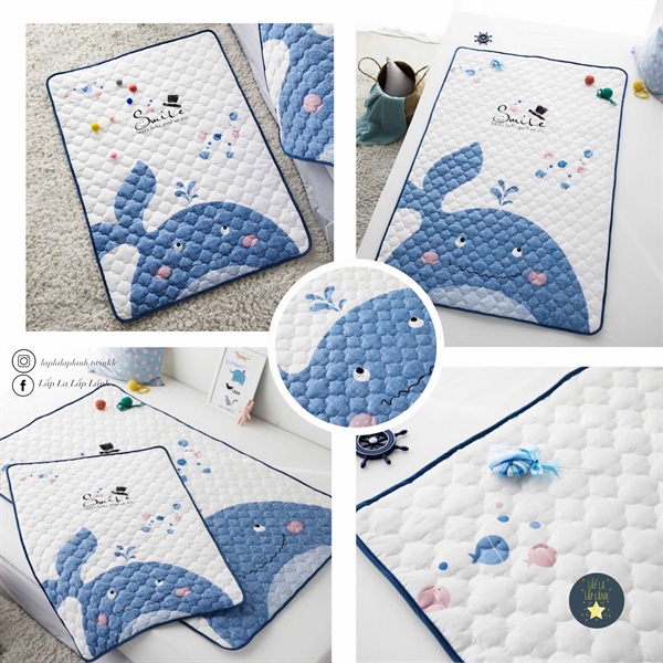 Prielle Lót chống thấm cá heo size S 75x100