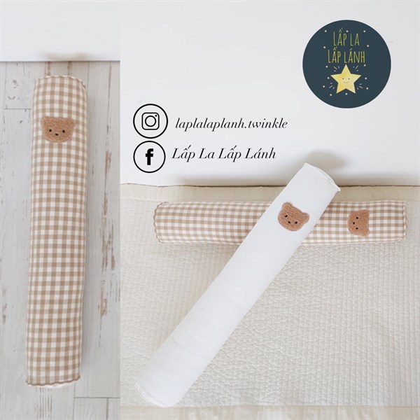 MILKHOUSE Gối ôm Gấu trắng size 60x10cm