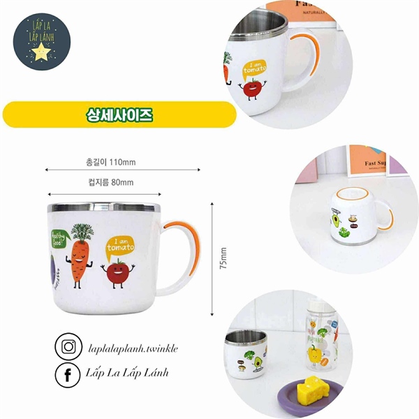 Dongyang Ly inox rau củ có quai