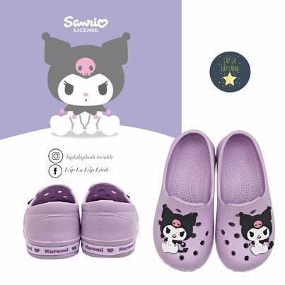 Shoelamode Giày đi mưa Kuromi tím size 160