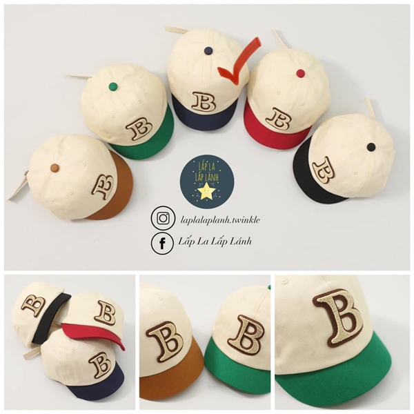 Rangubebe Nón lưỡi trai chữ B Navy