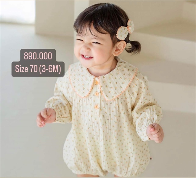 Happyprince Bodysuit hoa size 70 (3-6M)