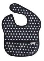 Easyfabric Yếm chống thấm Chấm bi xanh đen